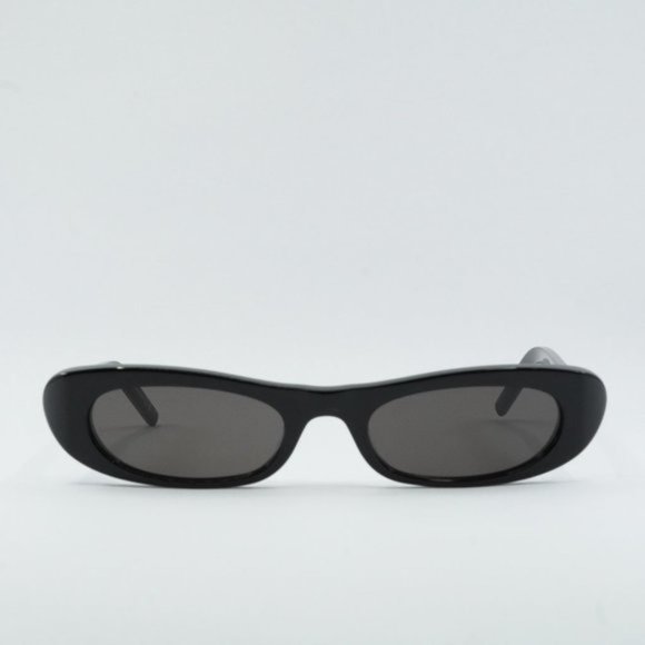 💯 NEW SAINT LAURENT SL557 SHADE 001 BLACK SUNGLASSES - Picture 2 of 14